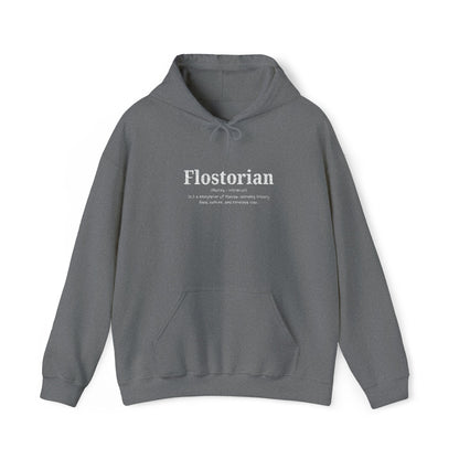 “Flostorian (n.)” Definition Hooded Sweatshirt | For Florida History Lovers & Culture Keepers