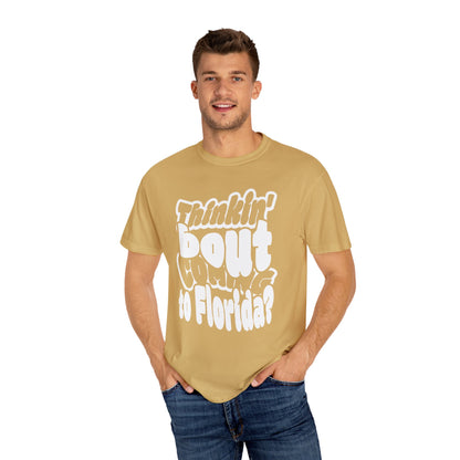 “Thinking ’Bout Coming to Florida? DON’T” Unisex Softstyle Graphic Tee