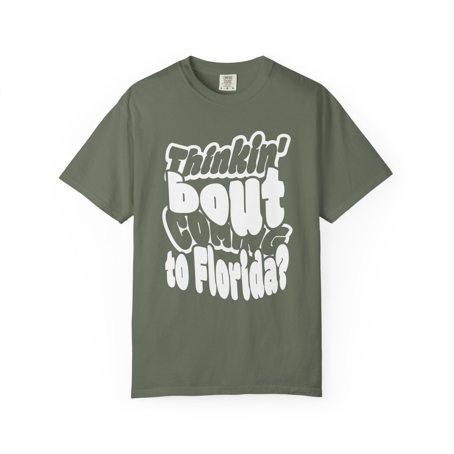 “Thinking ’Bout Coming to Florida? DON’T” Unisex Softstyle Graphic Tee