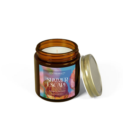Summer Escape Mango Coconut Candle – Coconut Apricot Wax (4oz & 9oz)