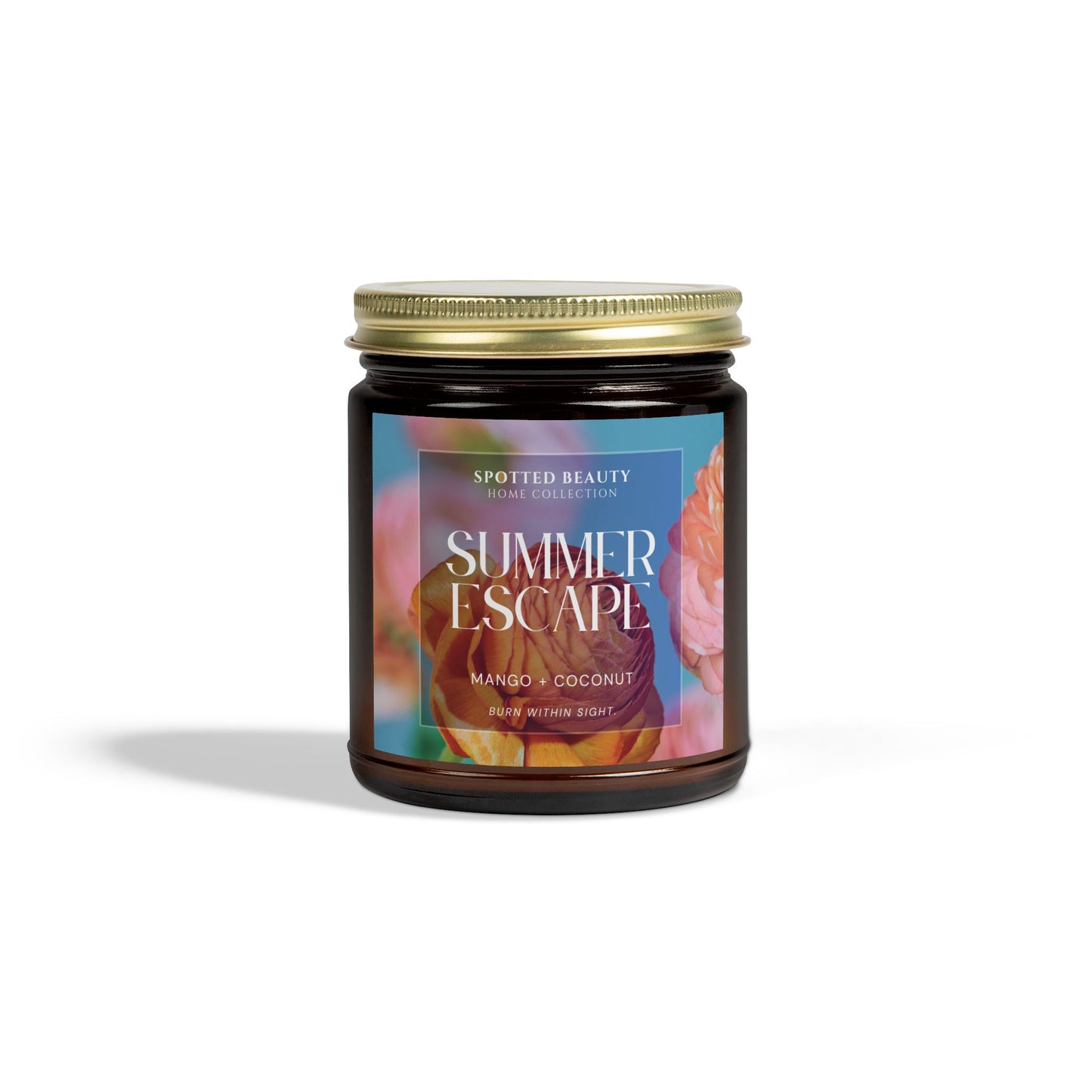 Summer Escape Mango Coconut Candle – Coconut Apricot Wax (4oz & 9oz)