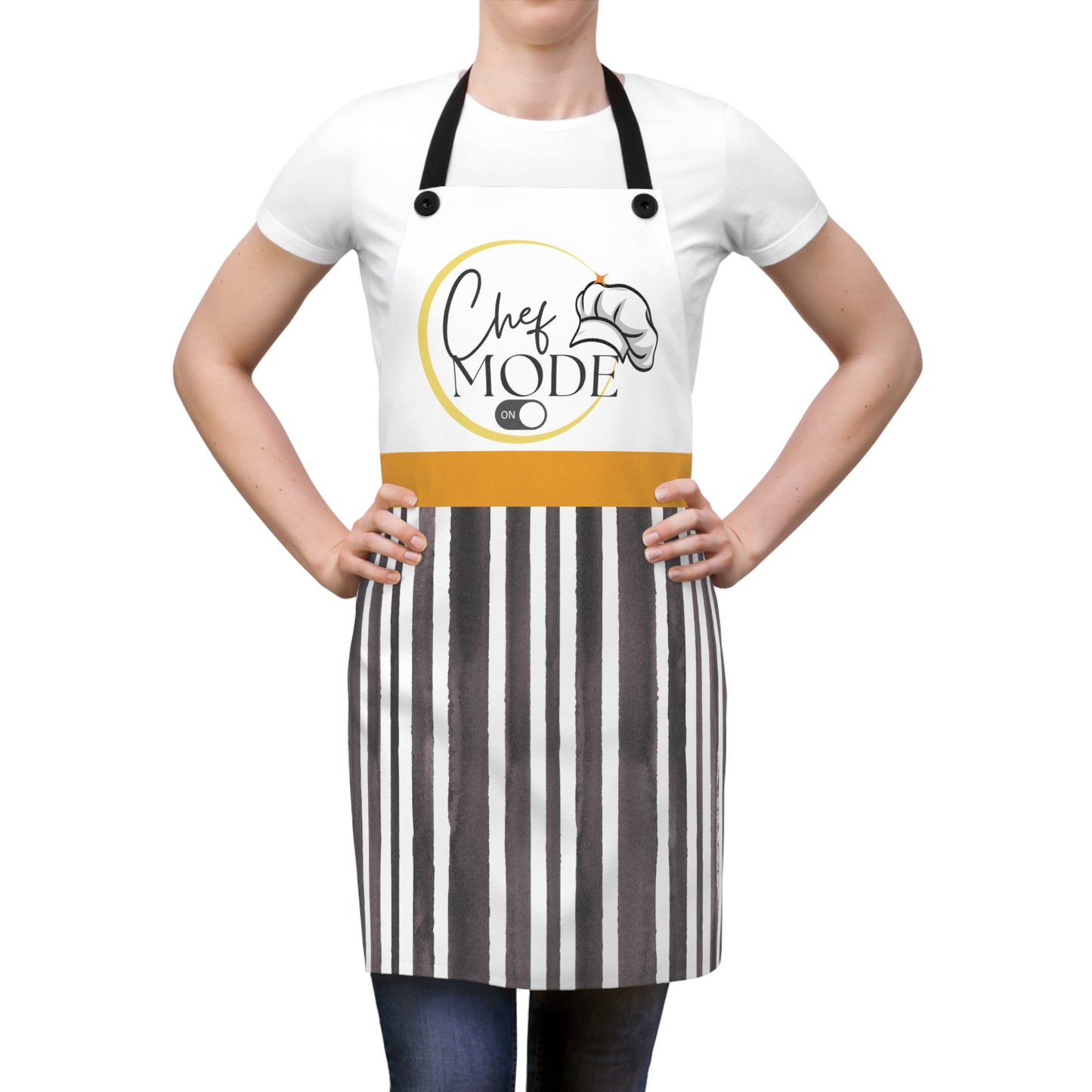 Chef Mode Apron, Stylish Cooking Gift, Baking Accessory, Kitchen Decor, Culinary Wear, Gift for Food Lovers