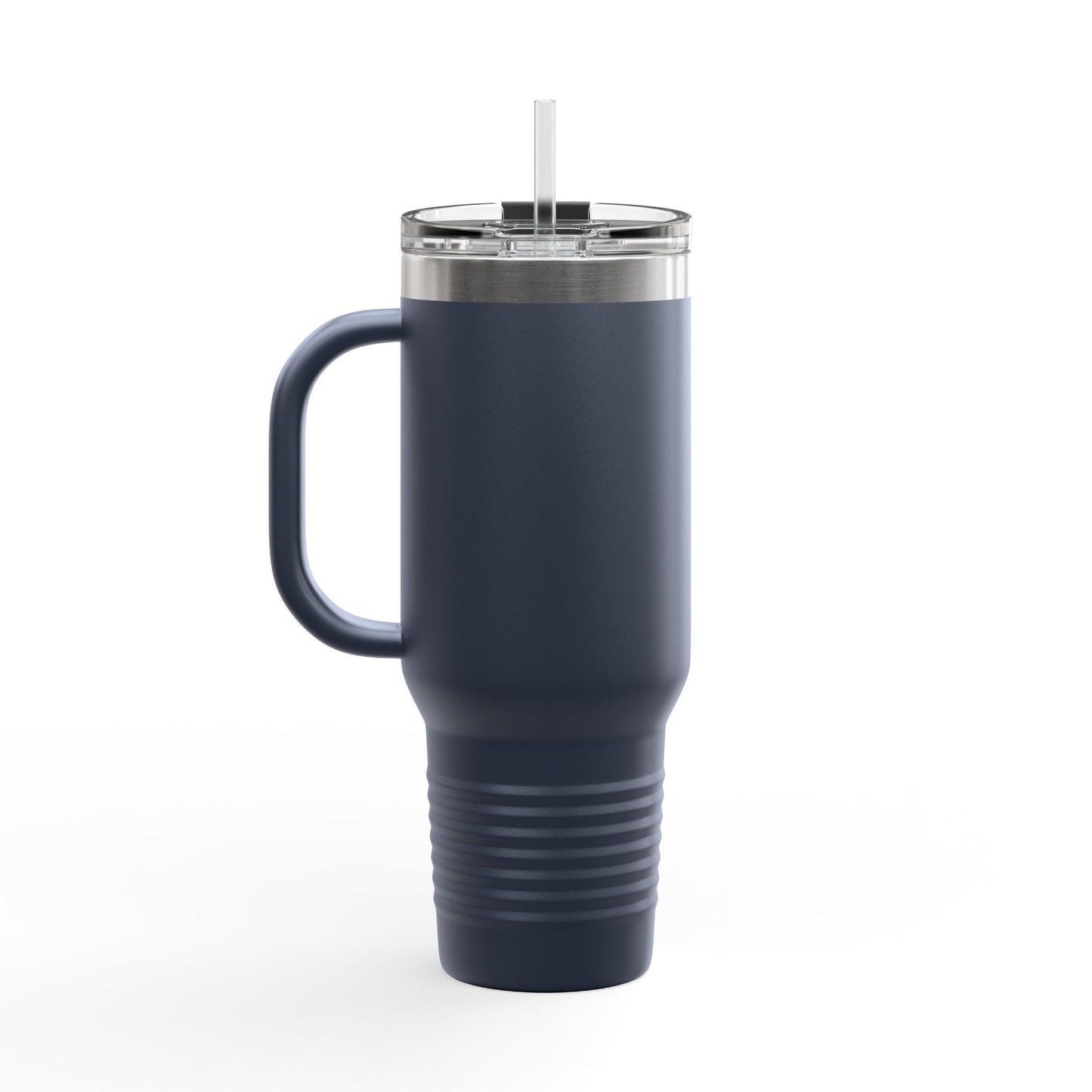 Florida Orange Blossom Stainless Steel Tumbler with Handle – 40oz Travel Mug with Straw