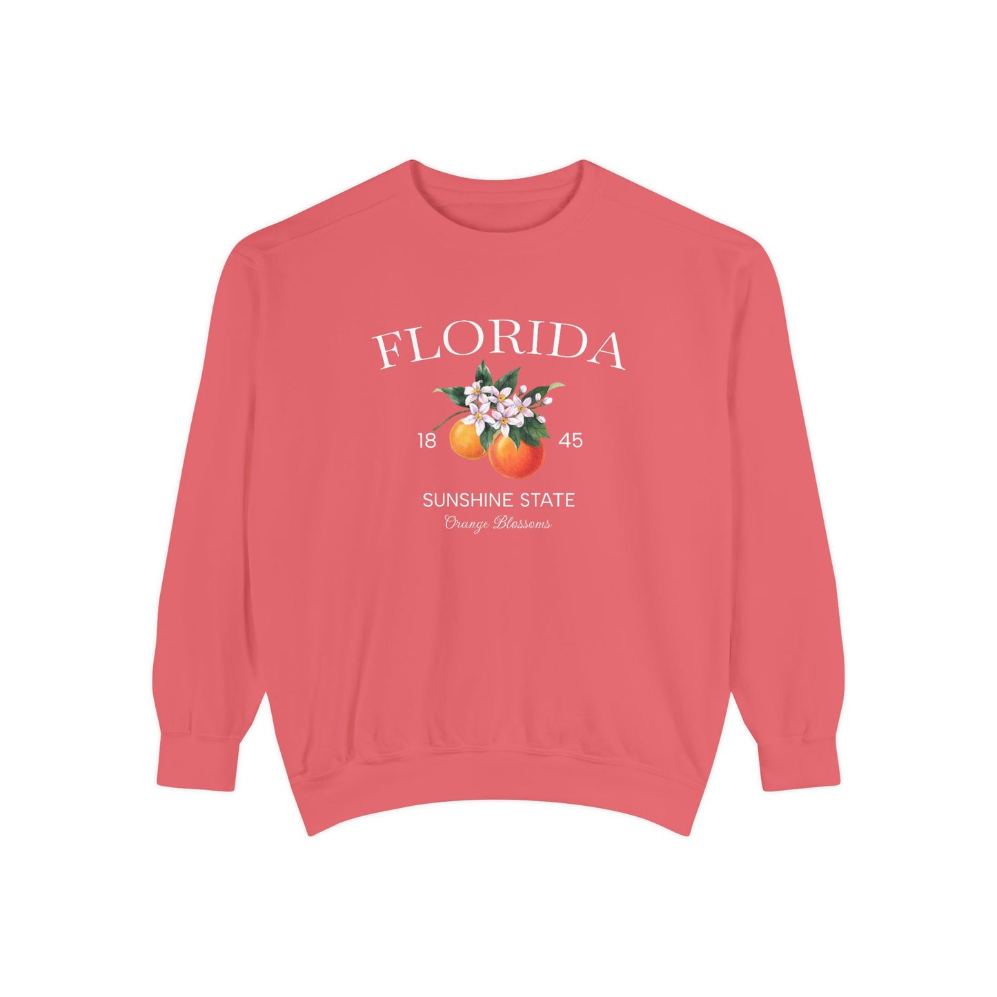 Florida Sunshine State Sweatshirt – Orange Blossom Vintage Design (Women’s)