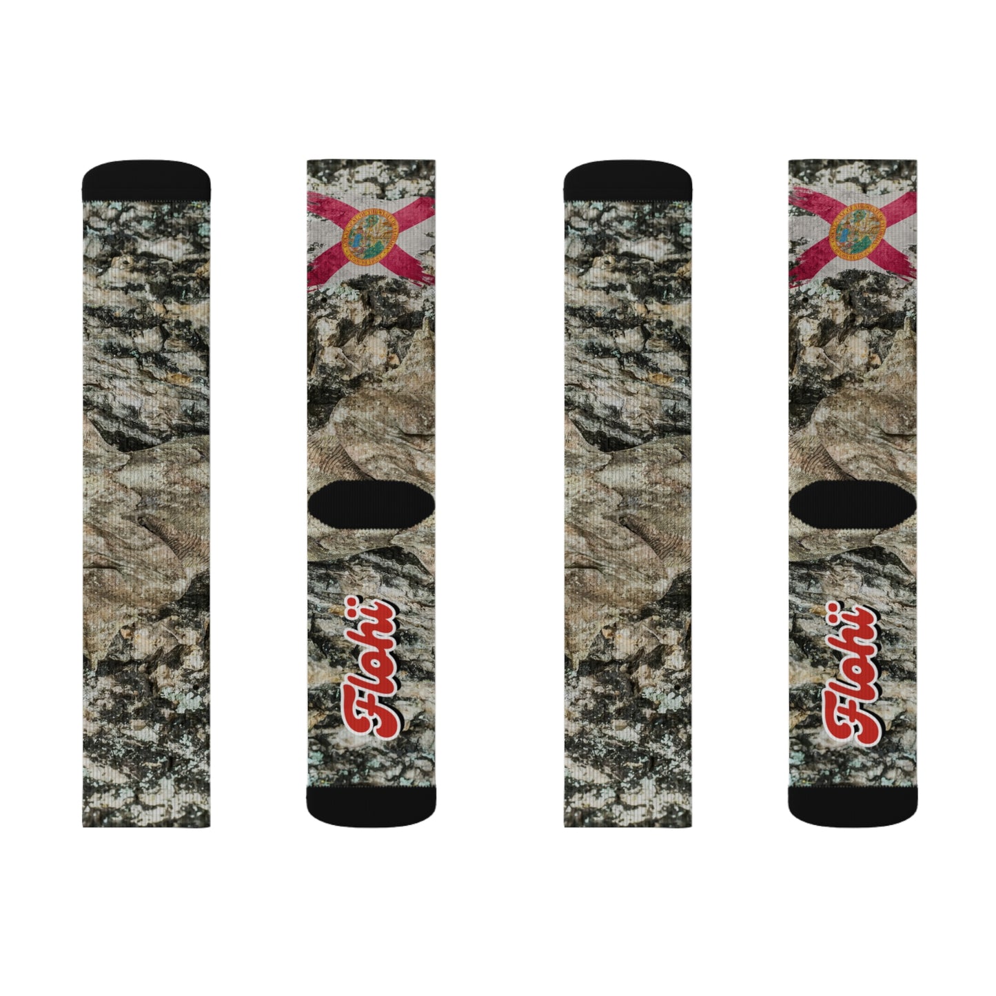 Flohï Signature Camo Socks – Florida Flag Edition | Premium Streetwear Socks