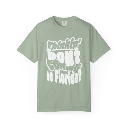 “Thinking ’Bout Coming to Florida? DON’T” Unisex Softstyle Graphic Tee