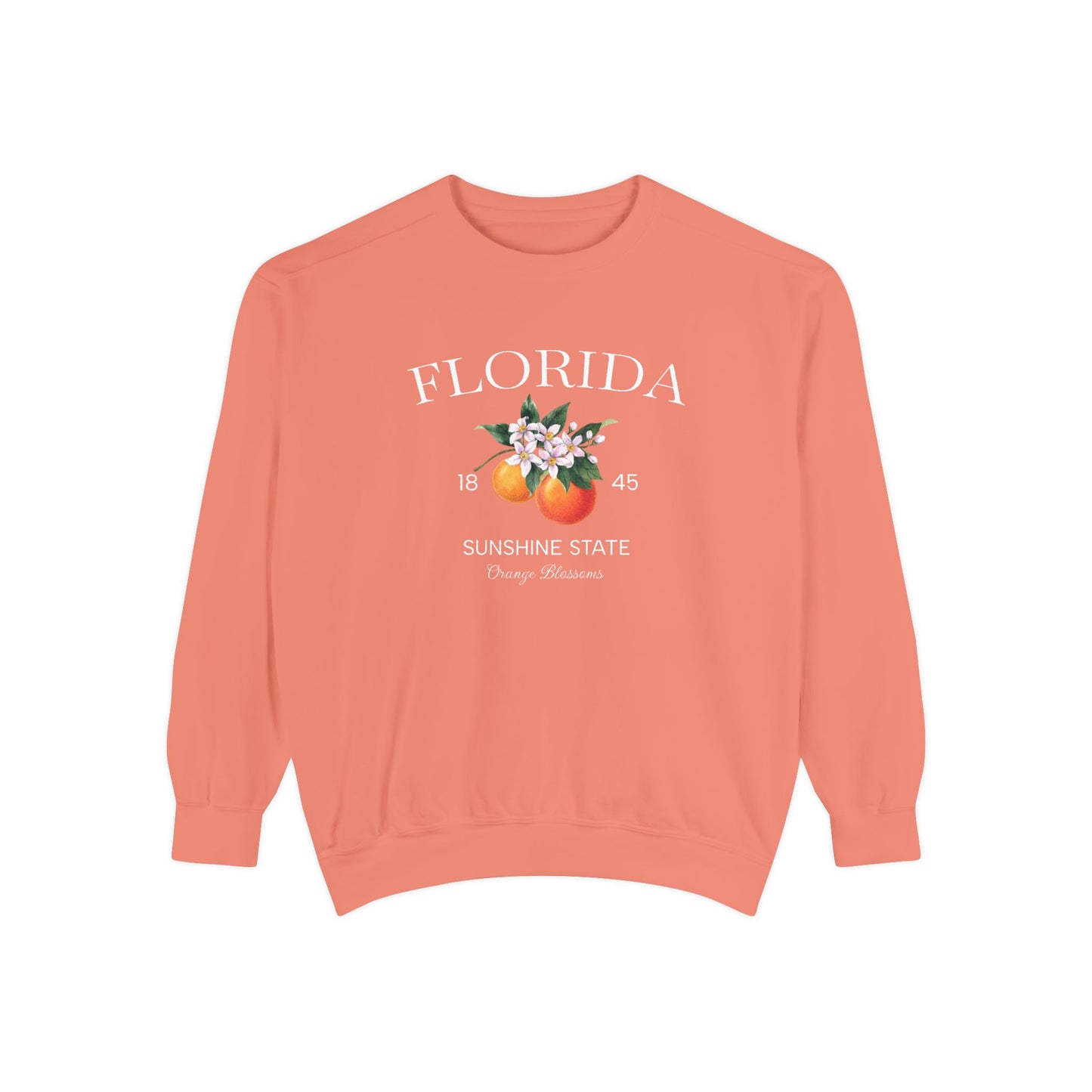 Florida Sunshine State Sweatshirt – Orange Blossom Vintage Design (Women’s)