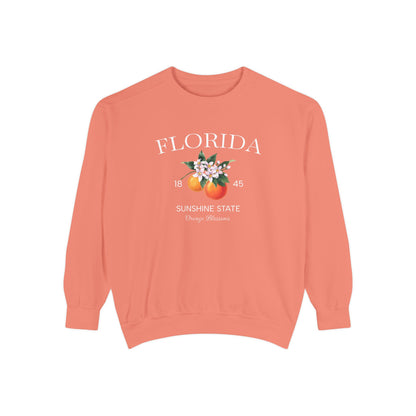Florida Sunshine State Sweatshirt – Orange Blossom Vintage Design (Women’s)
