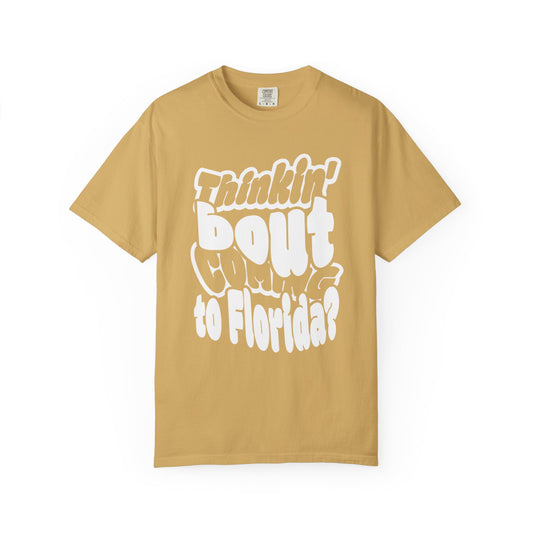 “Thinking ’Bout Coming to Florida? DON’T” Unisex Softstyle Graphic Tee