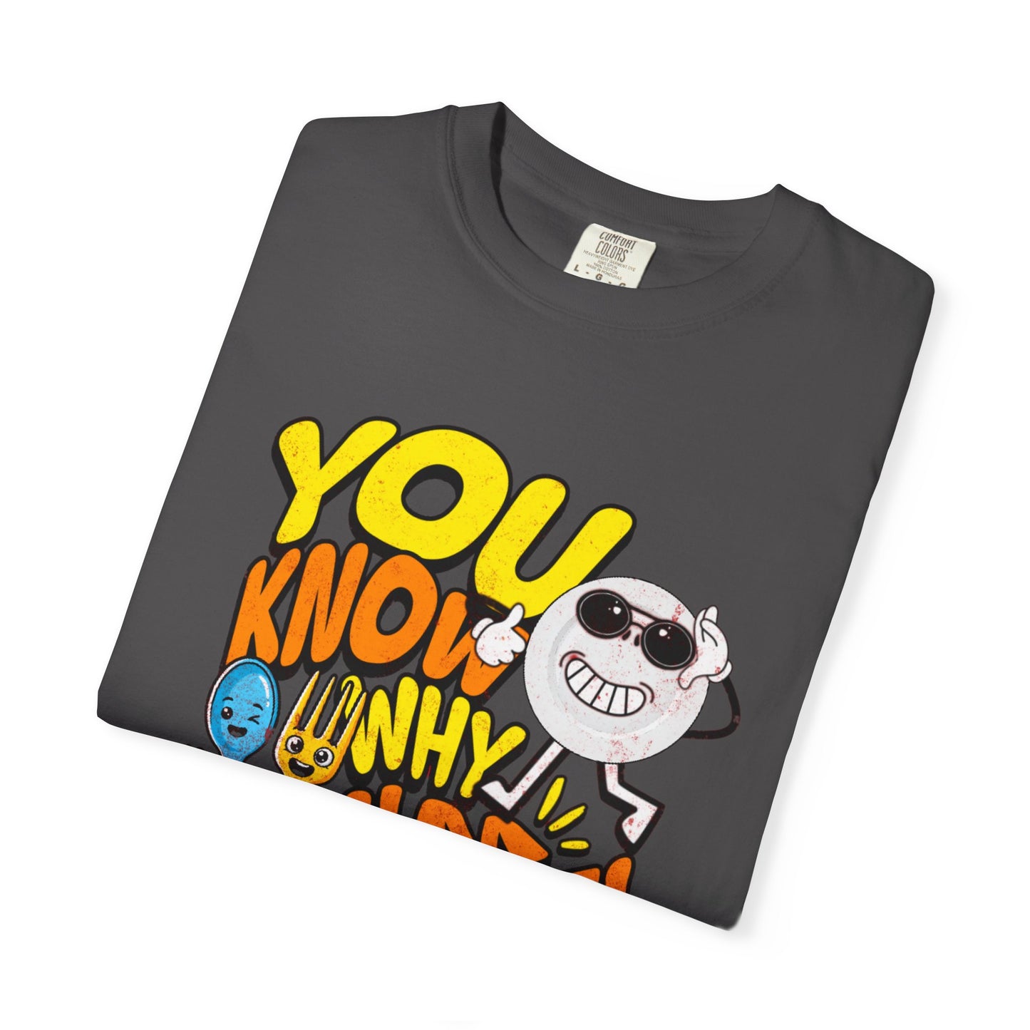 “You Know Why I’m Here” – Premium Graphic Tee for Food Lovers