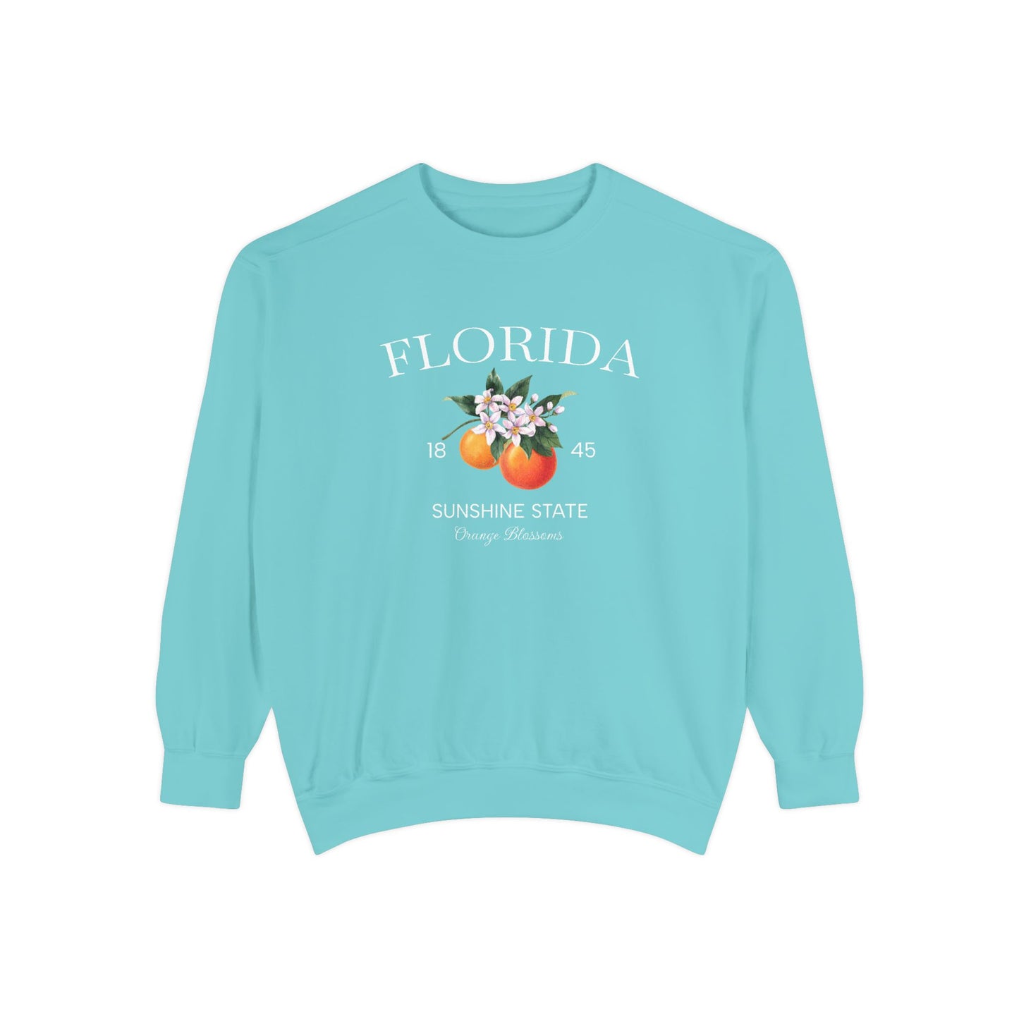 Florida Sunshine State Sweatshirt – Orange Blossom Vintage Design (Women’s)
