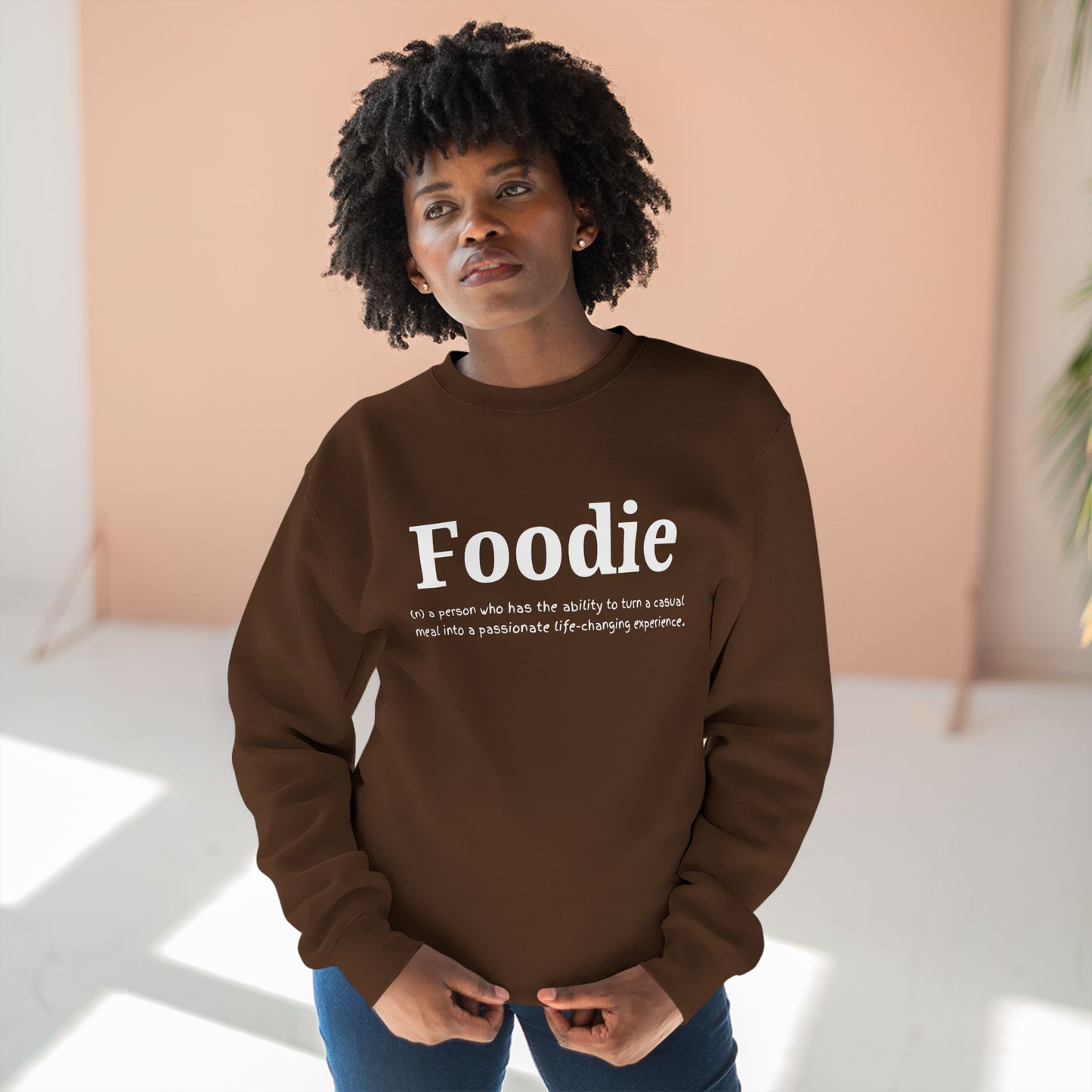 “Foodie (n.)” Minimalist Definition Sweatshirt | For Food Lovers & Reviewers