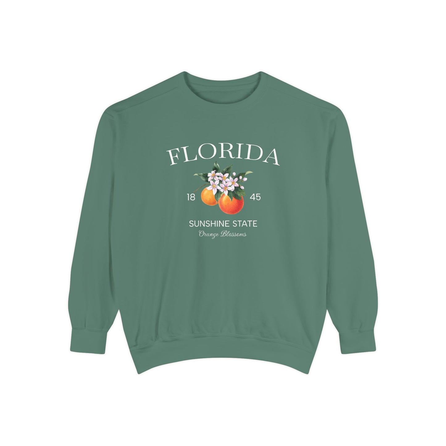 Florida Sunshine State Sweatshirt – Orange Blossom Vintage Design (Women’s)