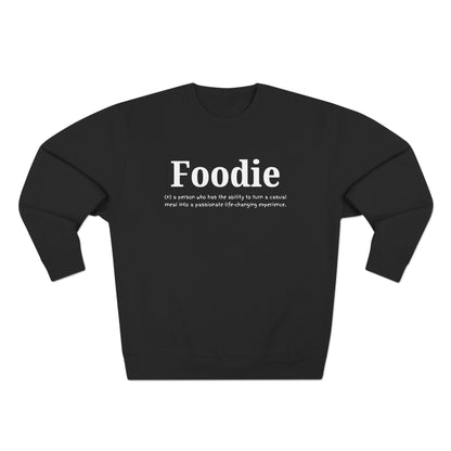“Foodie (n.)” Minimalist Definition Sweatshirt | For Food Lovers & Reviewers