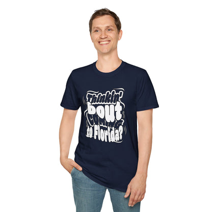“Thinking ’Bout Coming to Florida? DON’T” Unisex Softstyle Graphic Tee