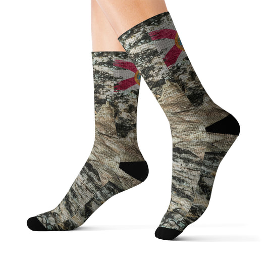 Flohï Signature Camo Socks – Florida Flag Edition | Premium Streetwear Socks