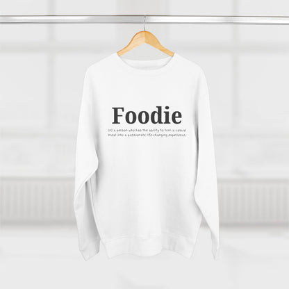 “Foodie (n.)” Minimalist Definition Sweatshirt | For Food Lovers & Reviewers