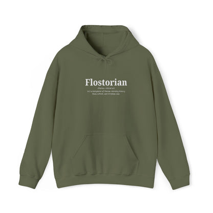 “Flostorian (n.)” Definition Hooded Sweatshirt | For Florida History Lovers & Culture Keepers