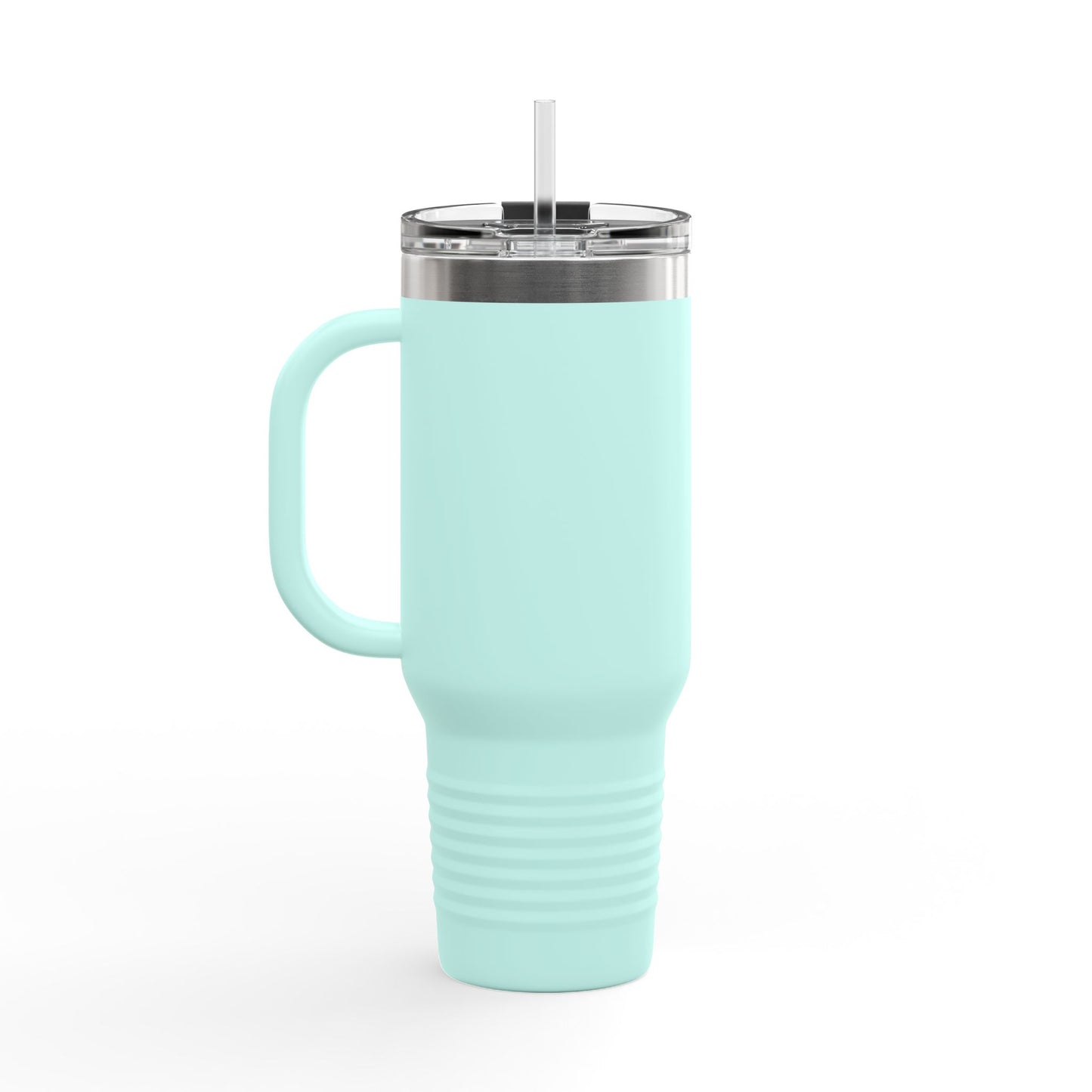 Florida Orange Blossom Stainless Steel Tumbler with Handle – 40oz Travel Mug with Straw