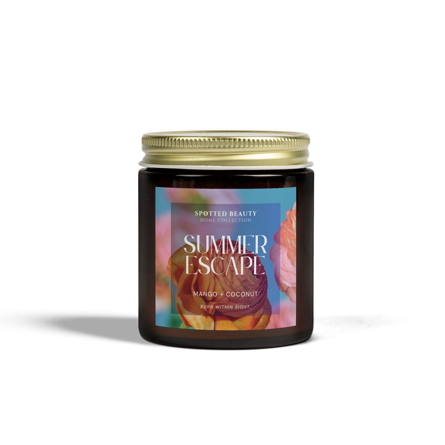 Summer Escape Mango Coconut Candle – Coconut Apricot Wax (4oz & 9oz)