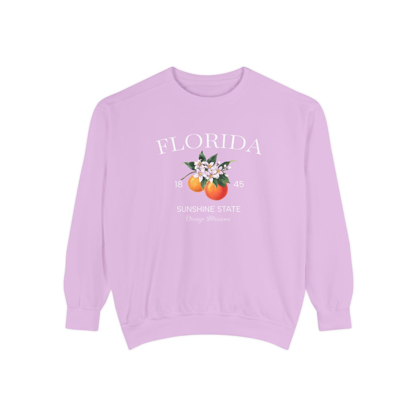 Florida Sunshine State Sweatshirt – Orange Blossom Vintage Design (Women’s)