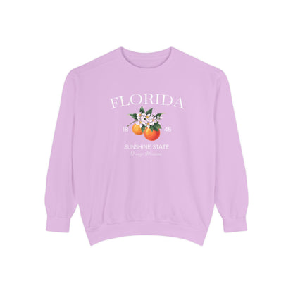 Florida Sunshine State Sweatshirt – Orange Blossom Vintage Design (Women’s)