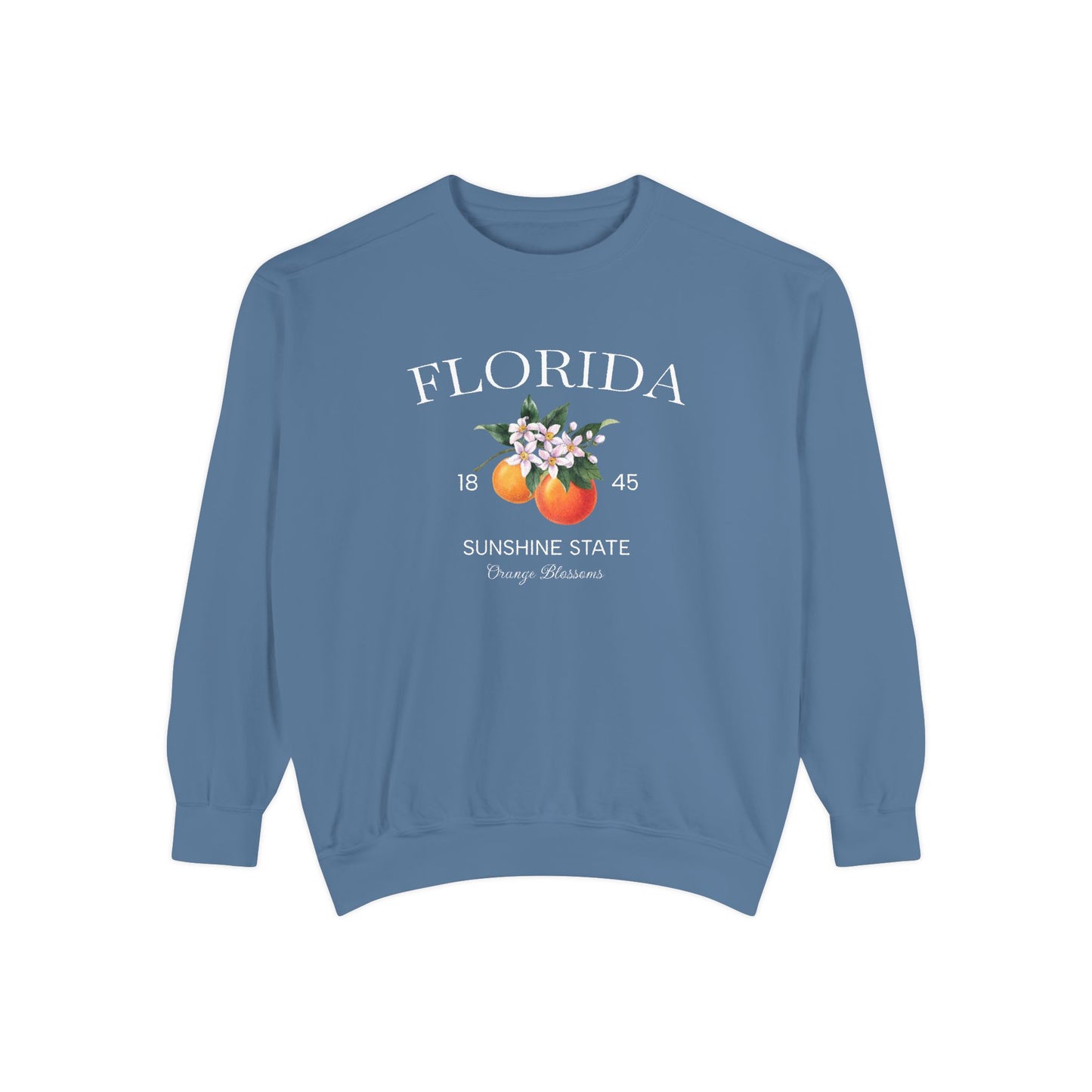 Florida Sunshine State Sweatshirt – Orange Blossom Vintage Design (Women’s)