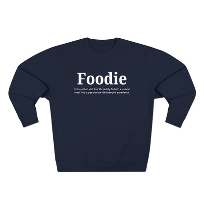 “Foodie (n.)” Minimalist Definition Sweatshirt | For Food Lovers & Reviewers
