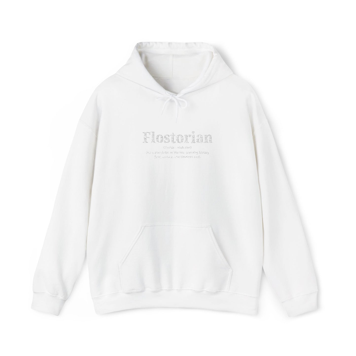 “Flostorian (n.)” Definition Hooded Sweatshirt | For Florida History Lovers & Culture Keepers