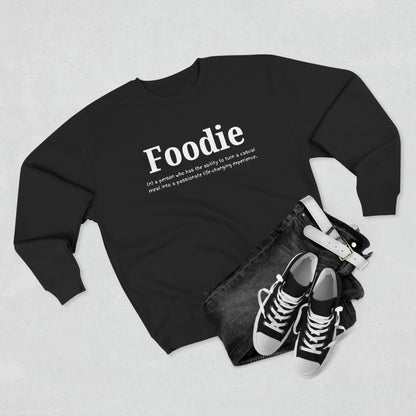 “Foodie (n.)” Minimalist Definition Sweatshirt | For Food Lovers & Reviewers