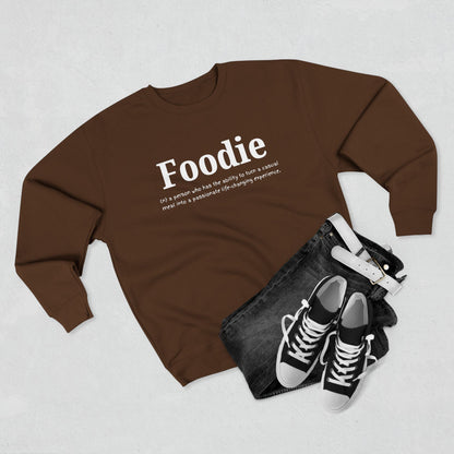 “Foodie (n.)” Minimalist Definition Sweatshirt | For Food Lovers & Reviewers