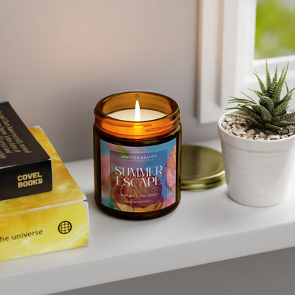 Summer Escape Mango Coconut Candle – Coconut Apricot Wax (4oz & 9oz)
