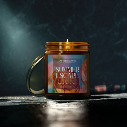 Summer Escape Mango Coconut Candle – Coconut Apricot Wax (4oz & 9oz)