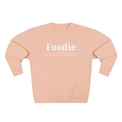 “Foodie (n.)” Minimalist Definition Sweatshirt | For Food Lovers & Reviewers