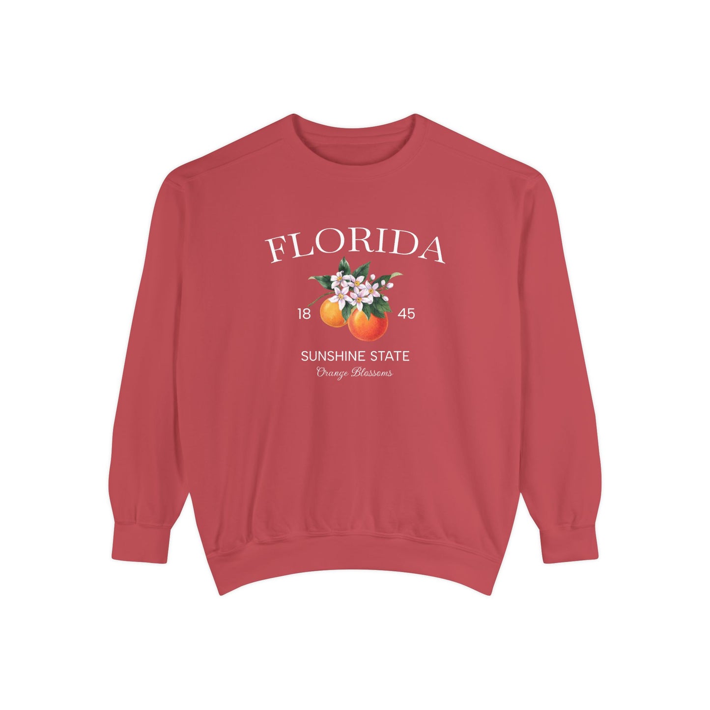 Florida Sunshine State Sweatshirt – Orange Blossom Vintage Design (Women’s)