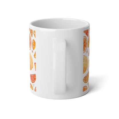 Orange Blossom Jumbo Mug, 20oz - Perfect for Coffee Lovers, Tea Time, Gift for Her