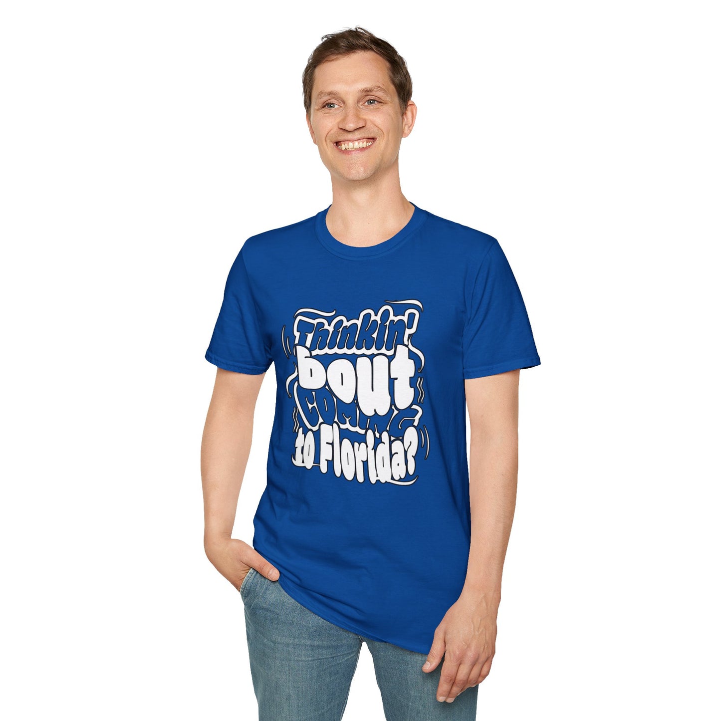 “Thinking ’Bout Coming to Florida? DON’T” Unisex Softstyle Graphic Tee