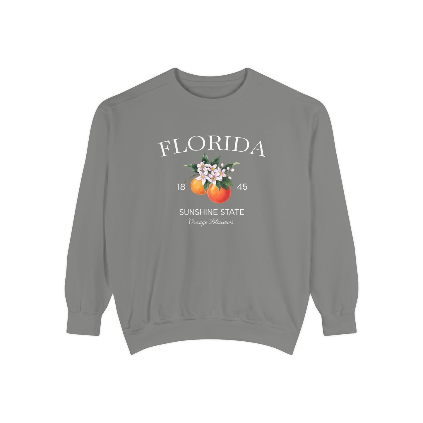 Florida Sunshine State Sweatshirt – Orange Blossom Vintage Design (Women’s)