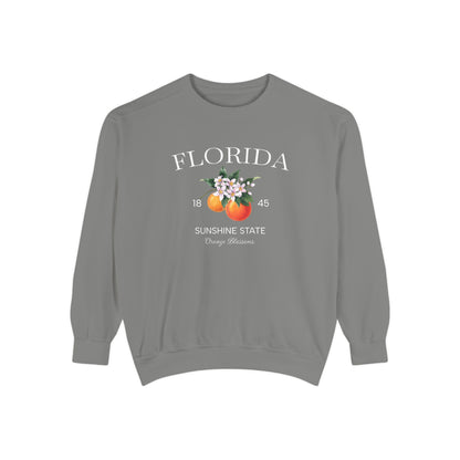 Florida Sunshine State Sweatshirt – Orange Blossom Vintage Design (Women’s)