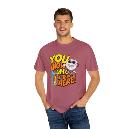“You Know Why I’m Here” – Premium Graphic Tee for Food Lovers