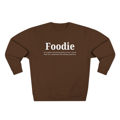 “Foodie (n.)” Minimalist Definition Sweatshirt | For Food Lovers & Reviewers