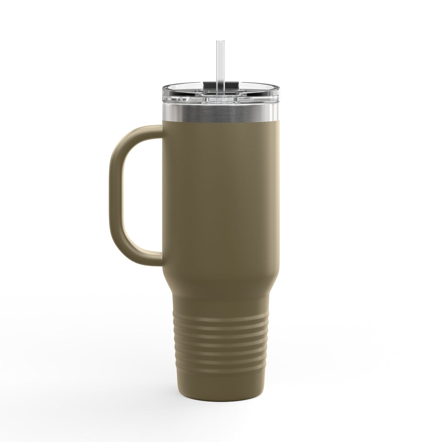 Florida Orange Blossom Stainless Steel Tumbler with Handle – 40oz Travel Mug with Straw