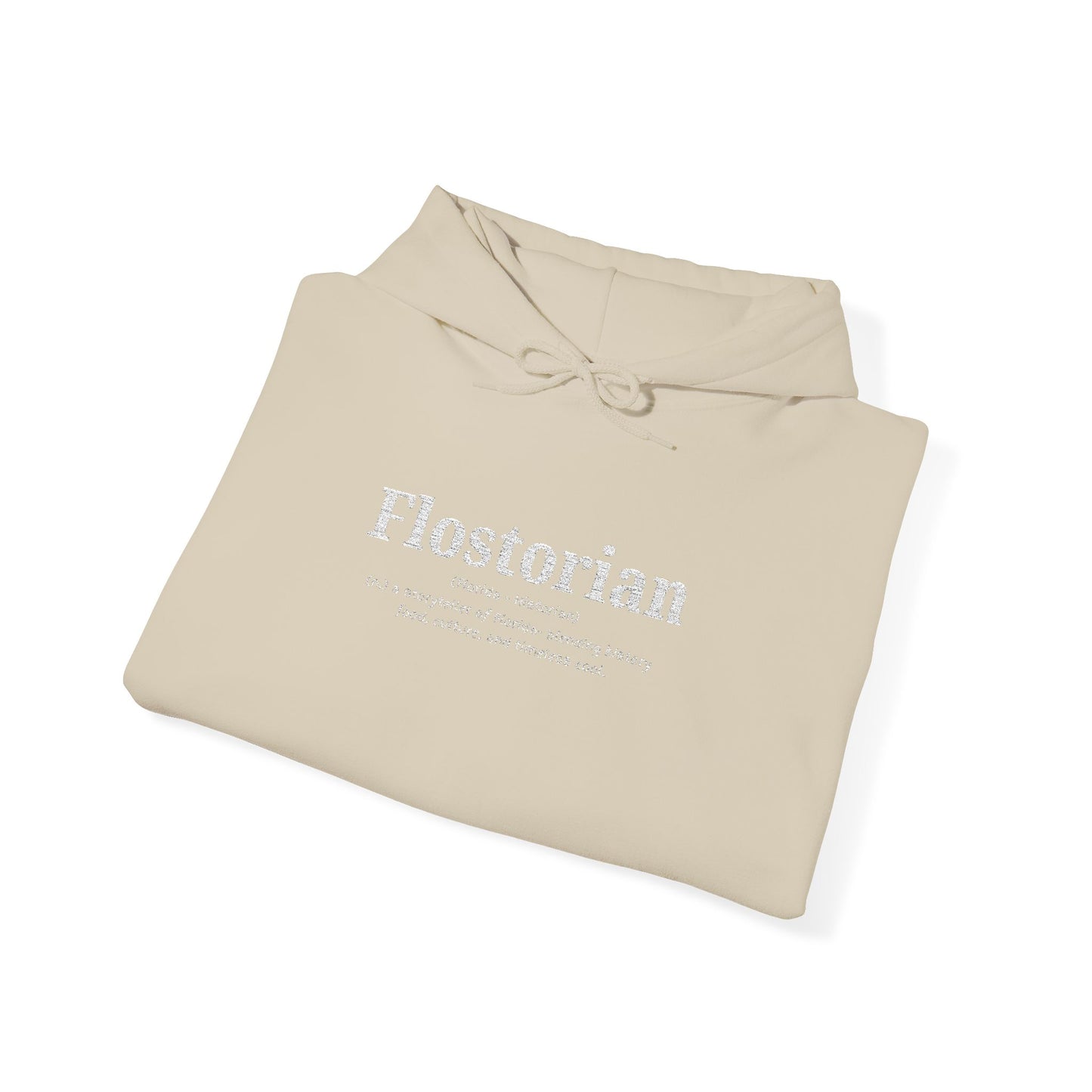 “Flostorian (n.)” Definition Hooded Sweatshirt | For Florida History Lovers & Culture Keepers