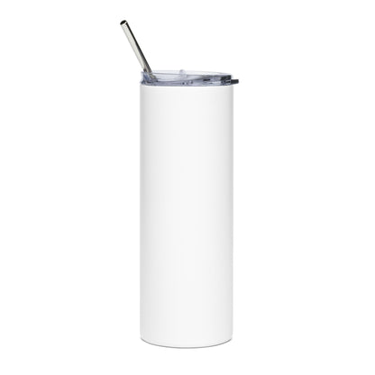 Florida Orange Blossom Skinny Tumbler – 20oz Stainless Steel Travel Cup with Straw | Sunshine State Est. 1845