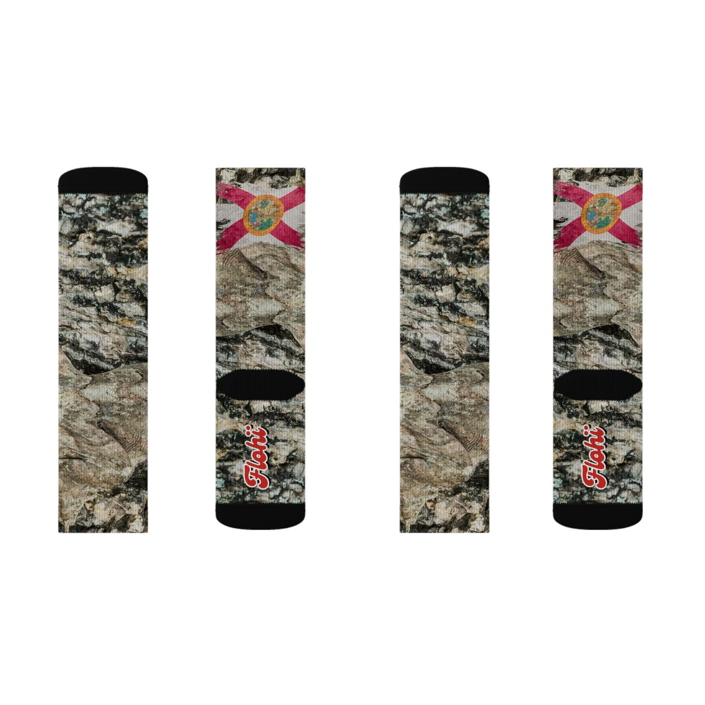 Flohï Signature Camo Socks – Florida Flag Edition | Premium Streetwear Socks