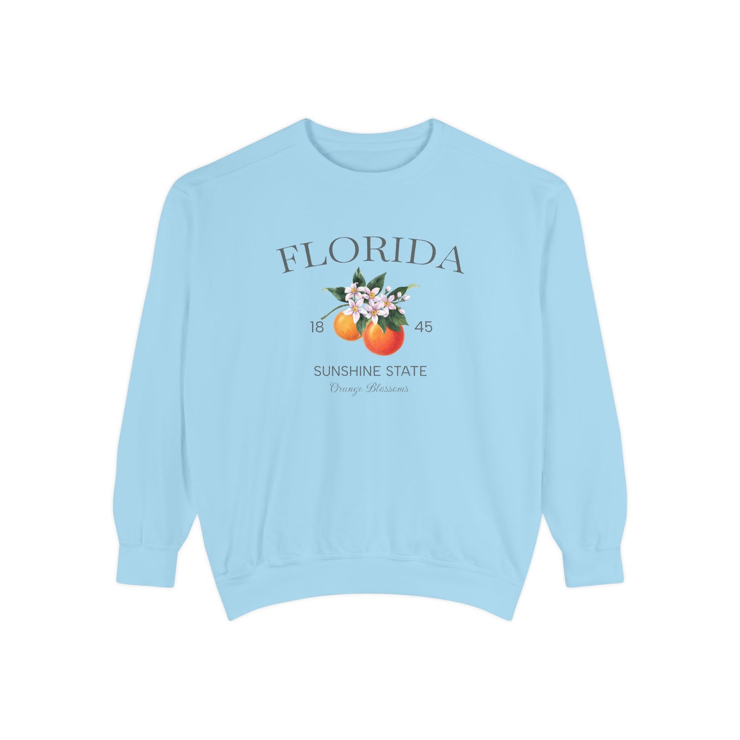 Florida Sunshine State Sweatshirt – Orange Blossom Vintage Design (Women’s)