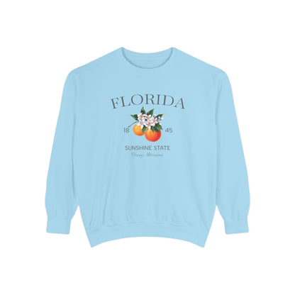Florida Sunshine State Sweatshirt – Orange Blossom Vintage Design (Women’s)