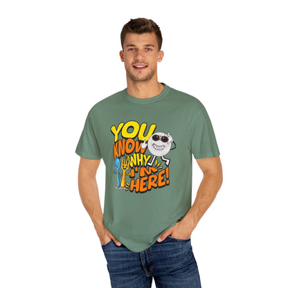 “You Know Why I’m Here” – Premium Graphic Tee for Food Lovers