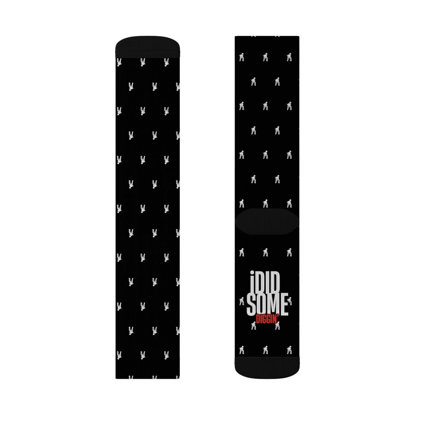 “I Did Some Diggin’” Socks – Flohï Signature Streetwear Statement | Unisex Crew Socks