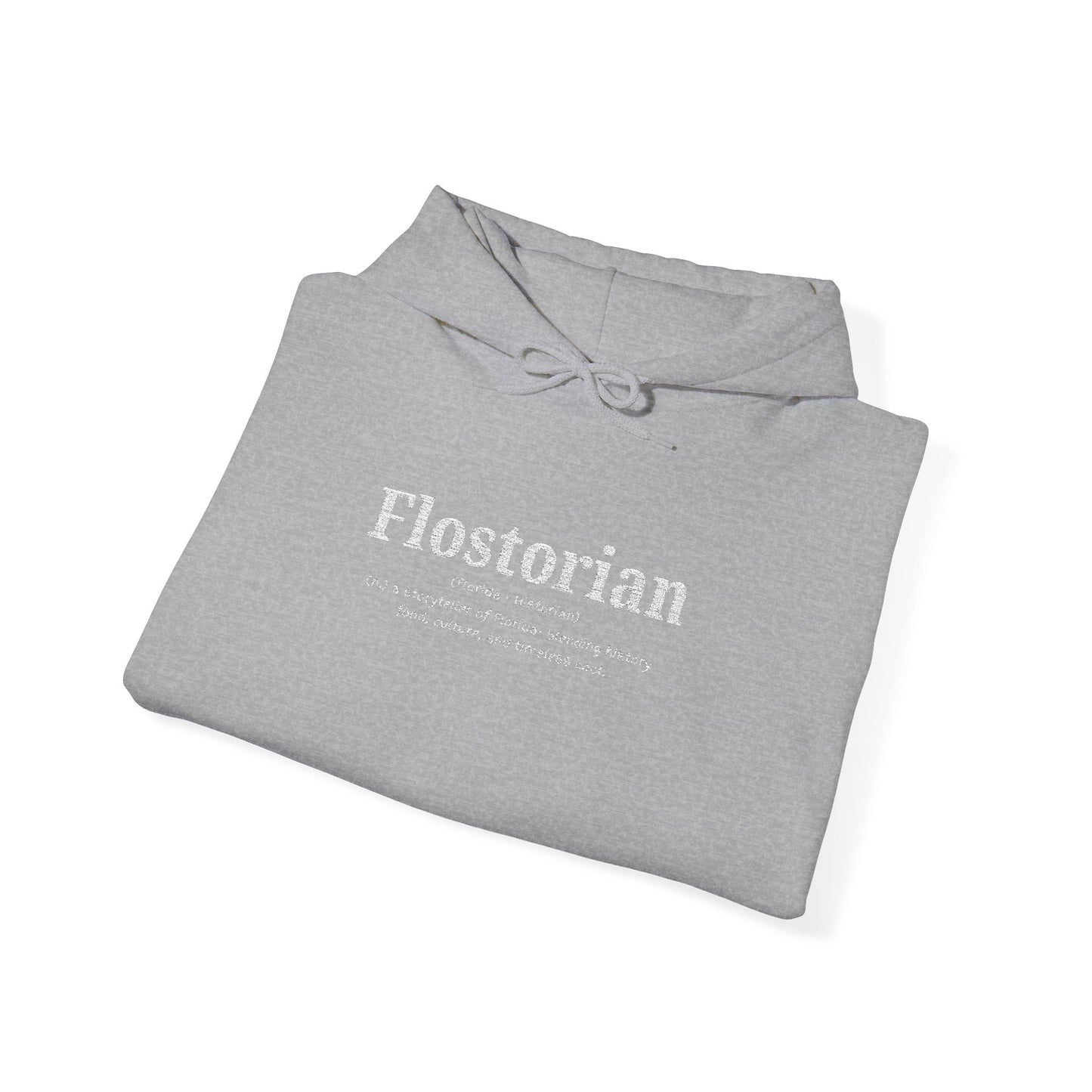 “Flostorian (n.)” Definition Hooded Sweatshirt | For Florida History Lovers & Culture Keepers